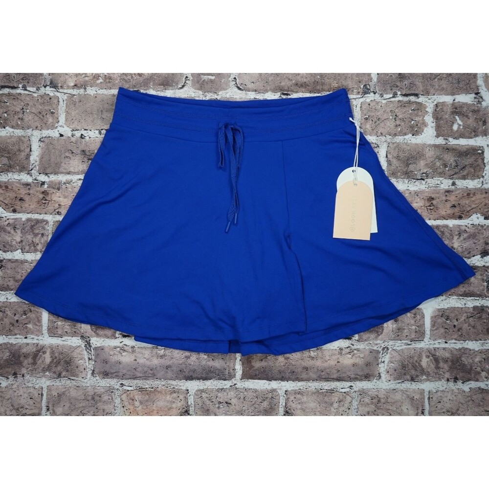 NWT Blogilates Trailblaze Slit Skort Womens XL Royal Blue Athletic Skirt Pilates
